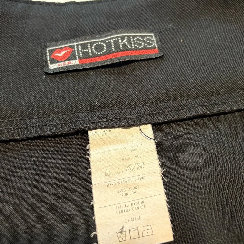 Hot Kiss Y2K Low Rise Black Flare Pants w/ Heart Buckle – Emo Grunge 2000s - Picture 6 of 15